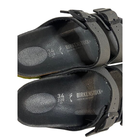Birkenstock Arizona Little Boys Black Sandals-sz 3 (EU 34) - Picture 5 of 9